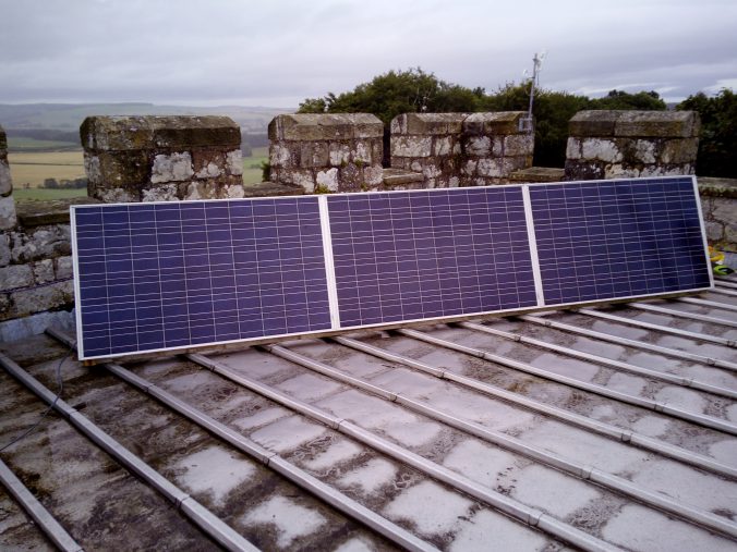 A 3-panel Solar Array
